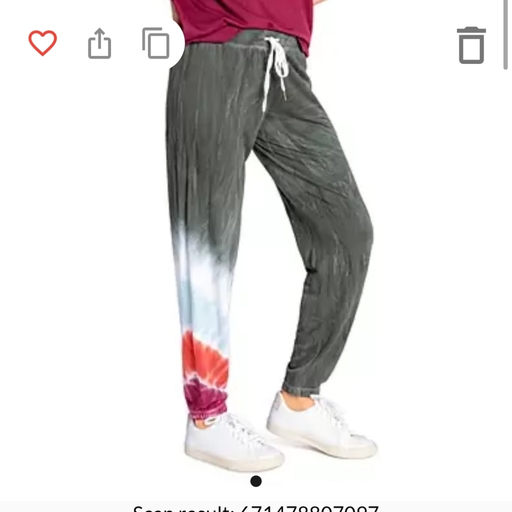 PJ Salvage striped tye dye joggers